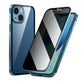 💎 iPhone Case Magnet King – Apple Peep Proof двустранно стъклено и метален защитен калъф