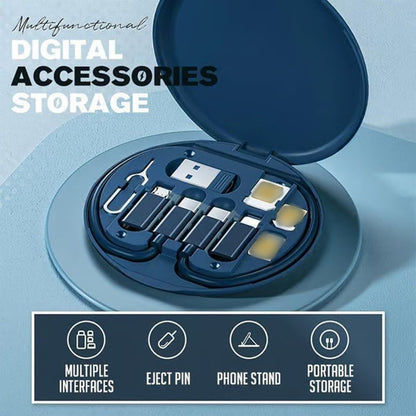 📦 9-в-1 Кутия за кабели | Организатор за USB, HDMI, заряди и повече