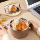 🍜 304 неръждаема стомана изолирана купа за рамен – двойна стена, вакуумна, устойчива на изпотяване и херметична капачка