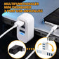 🔌 Многофункционален мини въртящ се 3-портови USB конектор | Компактен и гъвкав заряден хъб