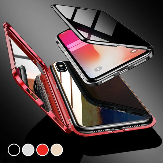 📱 Full-Body Magnetic Case with Anti-Peep Screen Protector | 360° Privacy & Shockproof Protection 🛡️