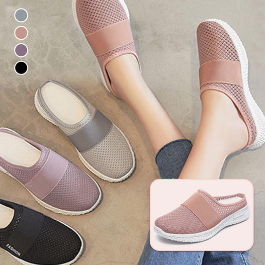 🦶 Ултра-леки мрежести пантофи с мемори пяна | Осигуряват опора и облекчение при ходене – идеални за уморени крака 💫