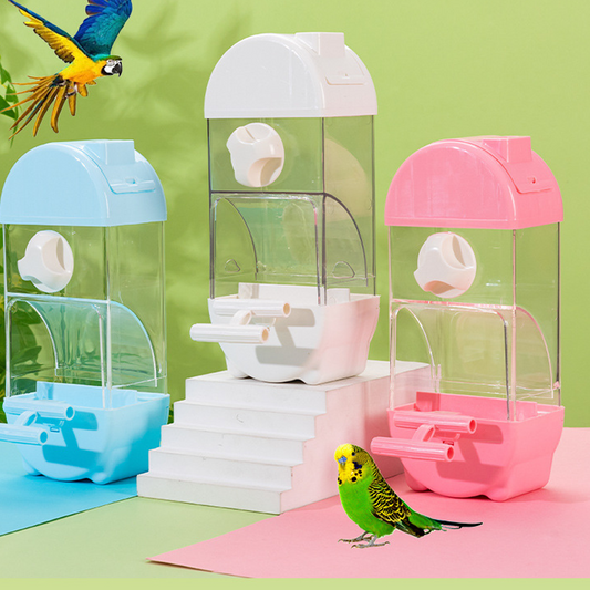 🐦 Автоматична хранилка за птици с голям капацитет | Самозареждаща се, устойчива на атмосферни влияния и лесна за почистване – идеална за птици 🌿