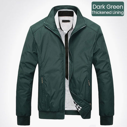 🧥 💼 Elegante Windjacke für Herren – Lässiger Business-Style mit Stehkragen & mehreren Taschen   🌿