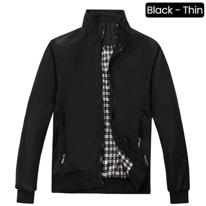 🧥 💼 Elegante Windjacke für Herren – Lässiger Business-Style mit Stehkragen & mehreren Taschen   🌿