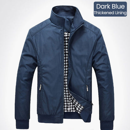 🧥 💼 Elegante Windjacke für Herren – Lässiger Business-Style mit Stehkragen & mehreren Taschen   🌿