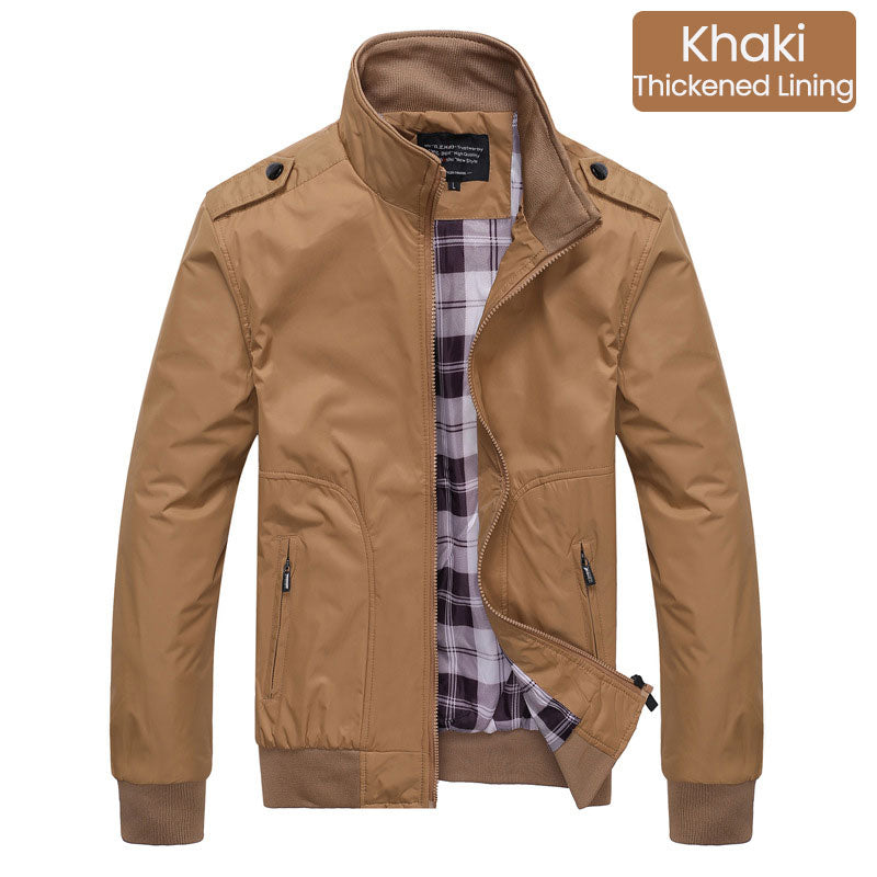 🧥 💼 Elegante Windjacke für Herren – Lässiger Business-Style mit Stehkragen & mehreren Taschen   🌿