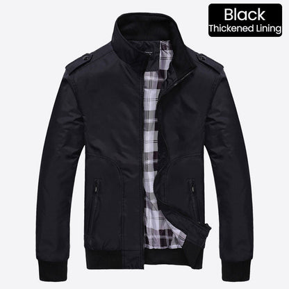 🧥 💼 Elegante Windjacke für Herren – Lässiger Business-Style mit Stehkragen & mehreren Taschen   🌿