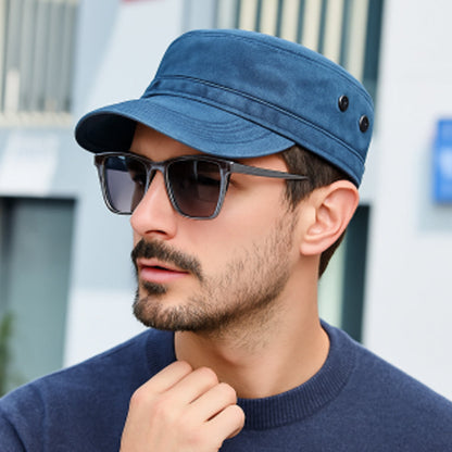 🧢Бейзболна шапка с плоска горна част – винтидж дизайн | Висока корона, класическа snapback, незаменим елемент от уличното облекло 🔥– 💰 Плащане при доставка