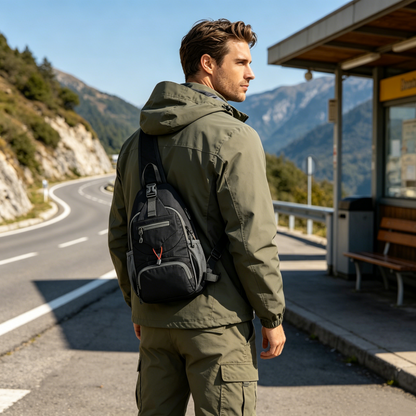 🎒 50% RABATT! Viele Fächer, praktisch für draußen – Herren Sling-Tasche ✨