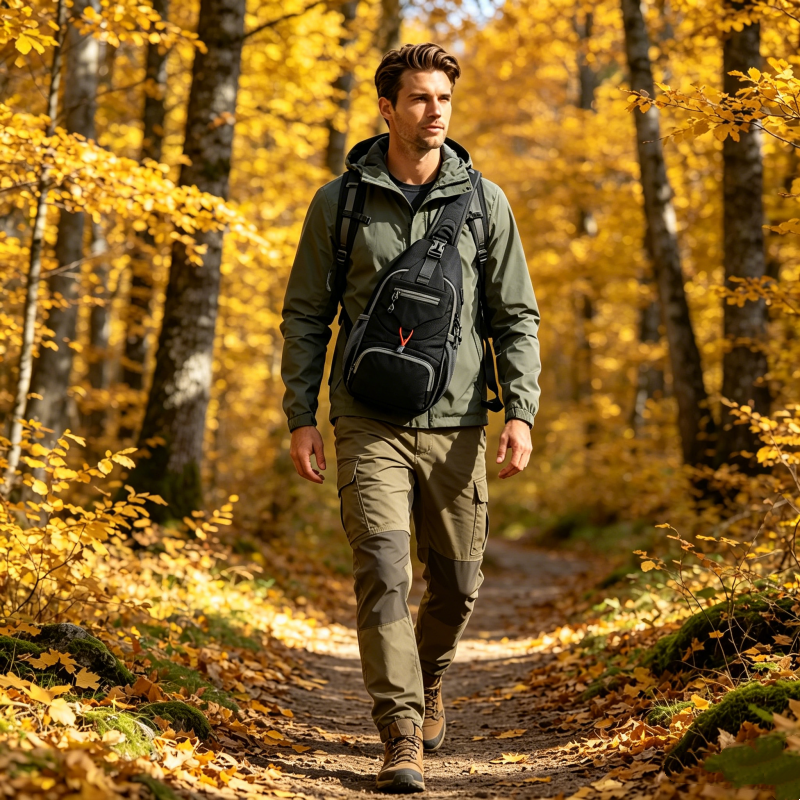 🎒 50% RABATT! Viele Fächer, praktisch für draußen – Herren Sling-Tasche ✨