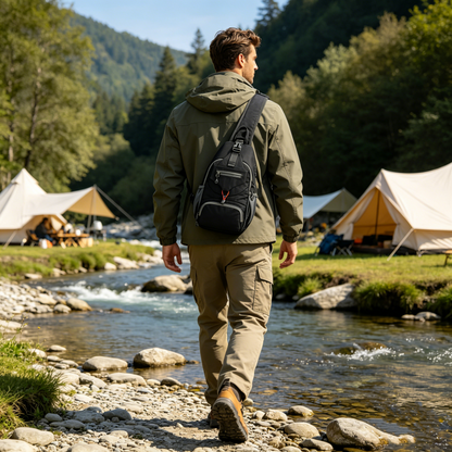 🎒 50% RABATT! Viele Fächer, praktisch für draußen – Herren Sling-Tasche ✨
