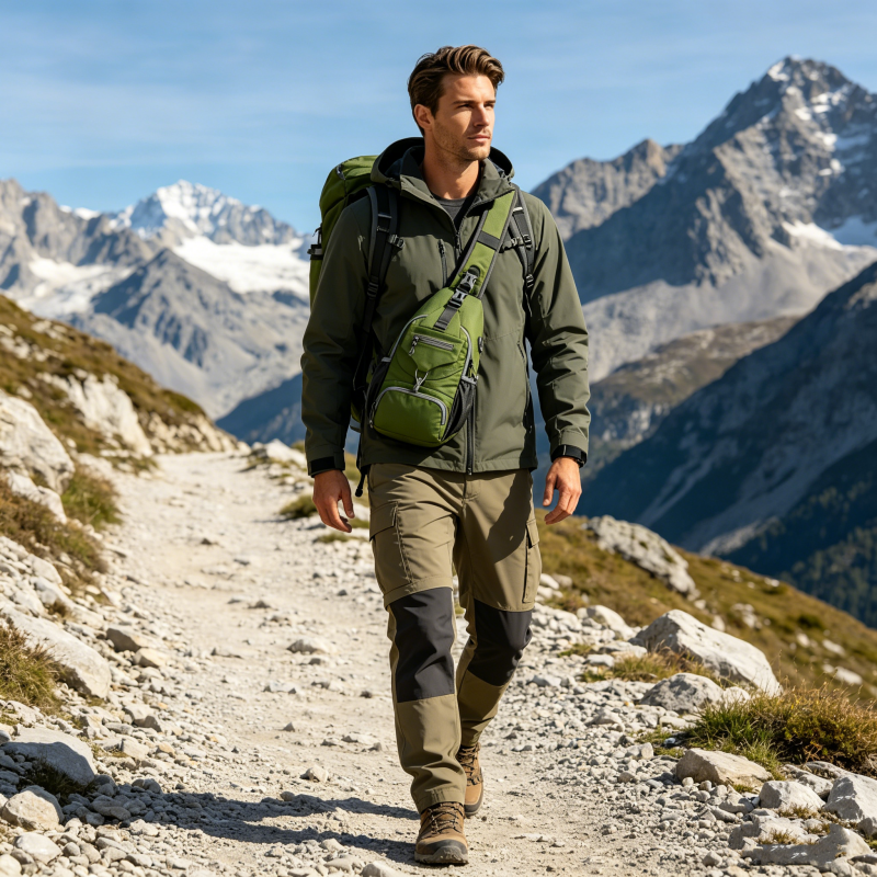 🎒 50% RABATT! Viele Fächer, praktisch für draußen – Herren Sling-Tasche ✨