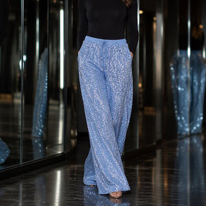 Neuheiten & Sonderangebote – Damen Hose mit elastischem Bund und geradem Bein