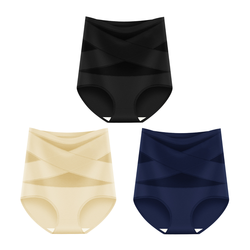 🌸Größen S–4XL, bequeme Passform – Damen High-Waist-Slips im 3er-Set ✨