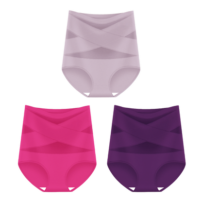 🌸Größen S–4XL, bequeme Passform – Damen High-Waist-Slips im 3er-Set ✨