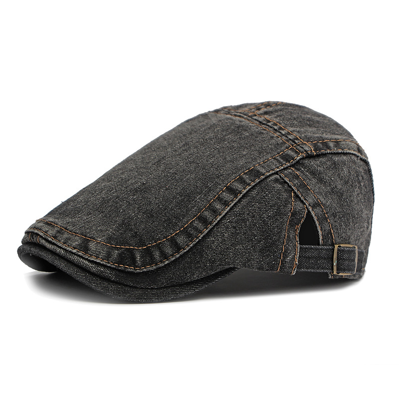 🧢 Unisex & mehrere Farben, Denim-Newsboy-Cap – Lässig & einfach zu kombinieren ✨