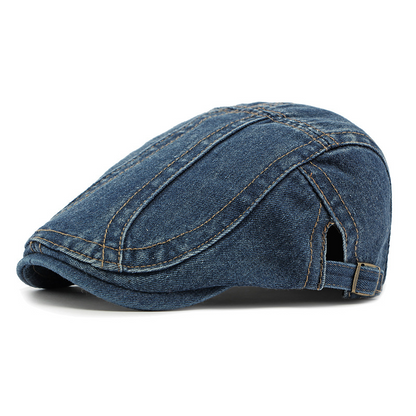 🧢 Unisex & mehrere Farben, Denim-Newsboy-Cap – Lässig & einfach zu kombinieren ✨