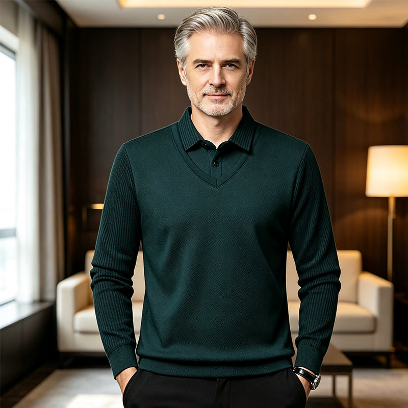 🔥👕Bestseller | Hochdichtes Fleece, wärmespeichernd – Herren Thermo-Oberteil mit Fleece-Futter