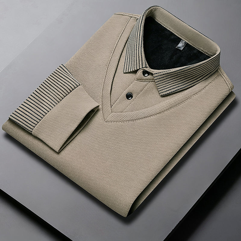 🔥👕Bestseller | Hochdichtes Fleece, wärmespeichernd – Herren Thermo-Oberteil mit Fleece-Futter