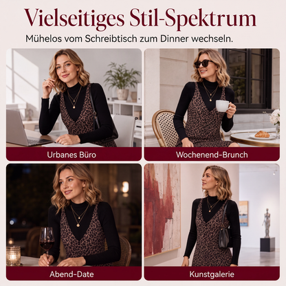 🎉Geschichtetes Design, schmeichelnd – Leoparden-Set für Damen ✨