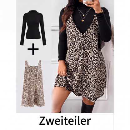 🎉Geschichtetes Design, schmeichelnd – Leoparden-Set für Damen ✨