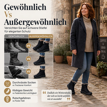 🔥🥾Bestseller | Wasserdicht & warm, Winter draußen – Wasserdichte, warme Damen-Retro-Schneestiefel