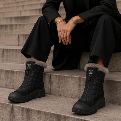 🔥🥾Bestseller | Wasserdicht & warm, Winter draußen – Wasserdichte, warme Damen-Retro-Schneestiefel