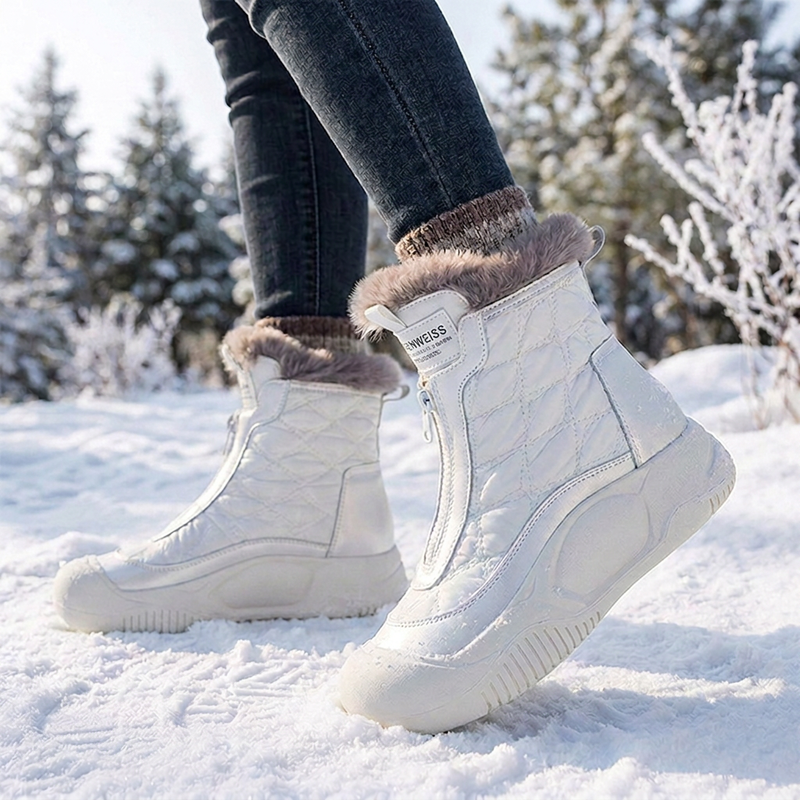 🔥🥾Bestseller | Wasserdicht & warm, Winter draußen – Wasserdichte, warme Damen-Retro-Schneestiefel