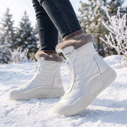 🔥🥾Bestseller | Wasserdicht & warm, Winter draußen – Wasserdichte, warme Damen-Retro-Schneestiefel