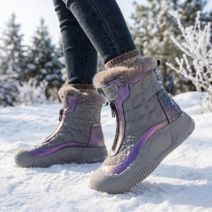🔥🥾Bestseller | Wasserdicht & warm, Winter draußen – Wasserdichte, warme Damen-Retro-Schneestiefel