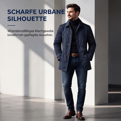 🍂Herbstneuheit🎉🔥Über 30.000 Mal verkauft!🧥Wasserdichter mittellanger Trenchcoat für Herren