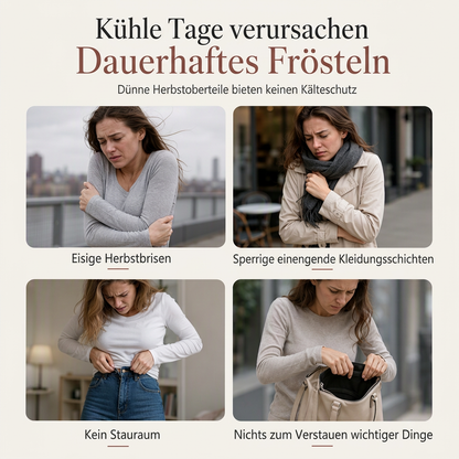 🔥Gebürstetes Futter, Wärme für Herbst & Winter – Warmes Damen-Langarmshirt mit Rundhalsausschnitt ✨