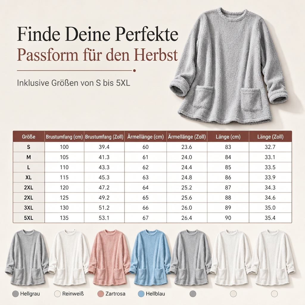 🔥Gebürstetes Futter, Wärme für Herbst & Winter – Warmes Damen-Langarmshirt mit Rundhalsausschnitt ✨
