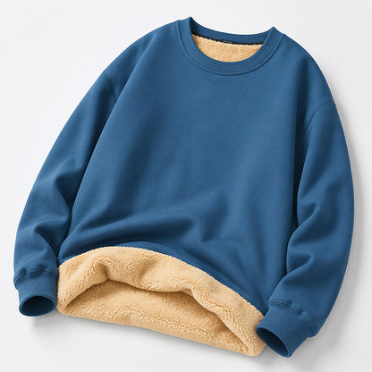 👕Klassischer Rundhals, vielseitig für jeden Tag – Herren-Sweatshirt mit Fleecefutter ✨