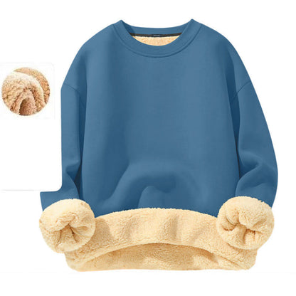 👕Klassischer Rundhals, vielseitig für jeden Tag – Herren-Sweatshirt mit Fleecefutter ✨