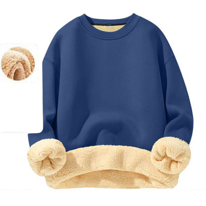 👕Klassischer Rundhals, vielseitig für jeden Tag – Herren-Sweatshirt mit Fleecefutter ✨