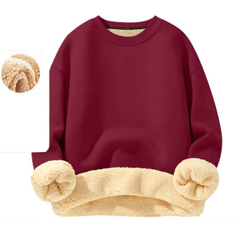 👕Klassischer Rundhals, vielseitig für jeden Tag – Herren-Sweatshirt mit Fleecefutter ✨