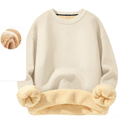 👕Klassischer Rundhals, vielseitig für jeden Tag – Herren-Sweatshirt mit Fleecefutter ✨