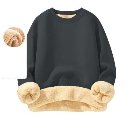 👕Klassischer Rundhals, vielseitig für jeden Tag – Herren-Sweatshirt mit Fleecefutter ✨
