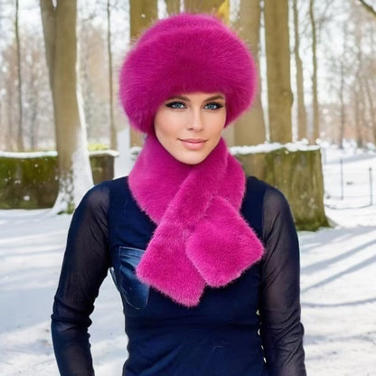 ❄️💕 Damen-Winterset aus Plüsch mit Mütze und Schal – Kuschelig warm & stilvoll durch die kalte Jahreszeit 🧣