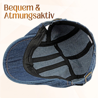 🧢 Unisex & mehrere Farben, Denim-Newsboy-Cap – Lässig & einfach zu kombinieren ✨