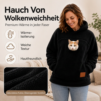 🔔Nur noch 100 Stück! Unisex & vielseitig – Kapuzenpullover mit Plüsch-Haustiermotiv ✨