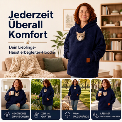 🔔Nur noch 100 Stück! Unisex & vielseitig – Kapuzenpullover mit Plüsch-Haustiermotiv ✨