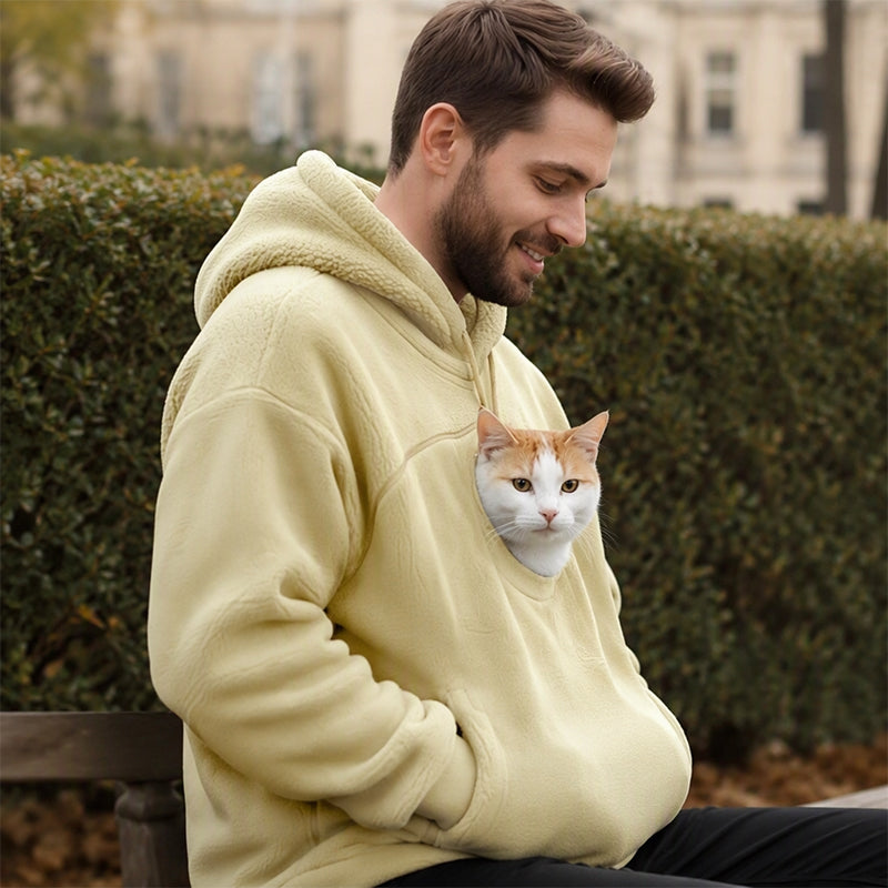 🔔Nur noch 100 Stück! Unisex & vielseitig – Kapuzenpullover mit Plüsch-Haustiermotiv ✨