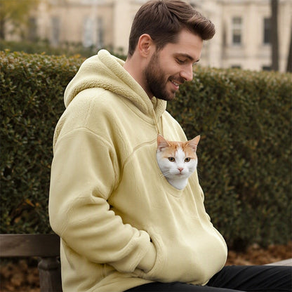 🔔Nur noch 100 Stück! Unisex & vielseitig – Kapuzenpullover mit Plüsch-Haustiermotiv ✨