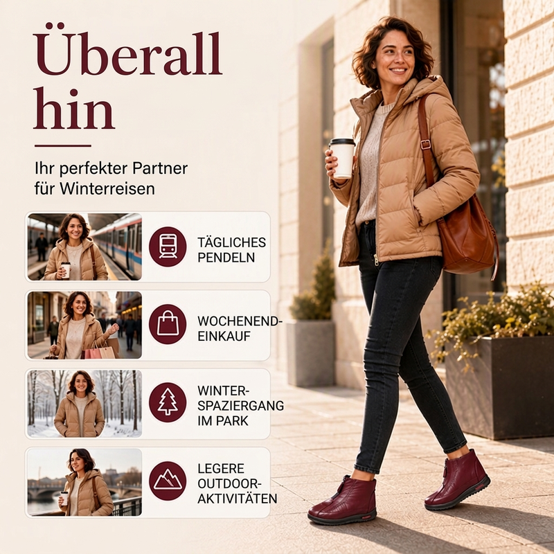 👢Stilvoll & vielseitig, ideal für den Alltag – Damen warme rutschfeste Winterstiefel ✨