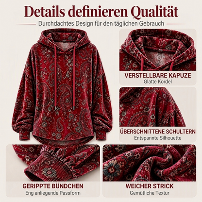 🍂Wärme für Herbst & Winter, vielseitig – Damen Kapuzenpullover mit Paisley-Print ✨
