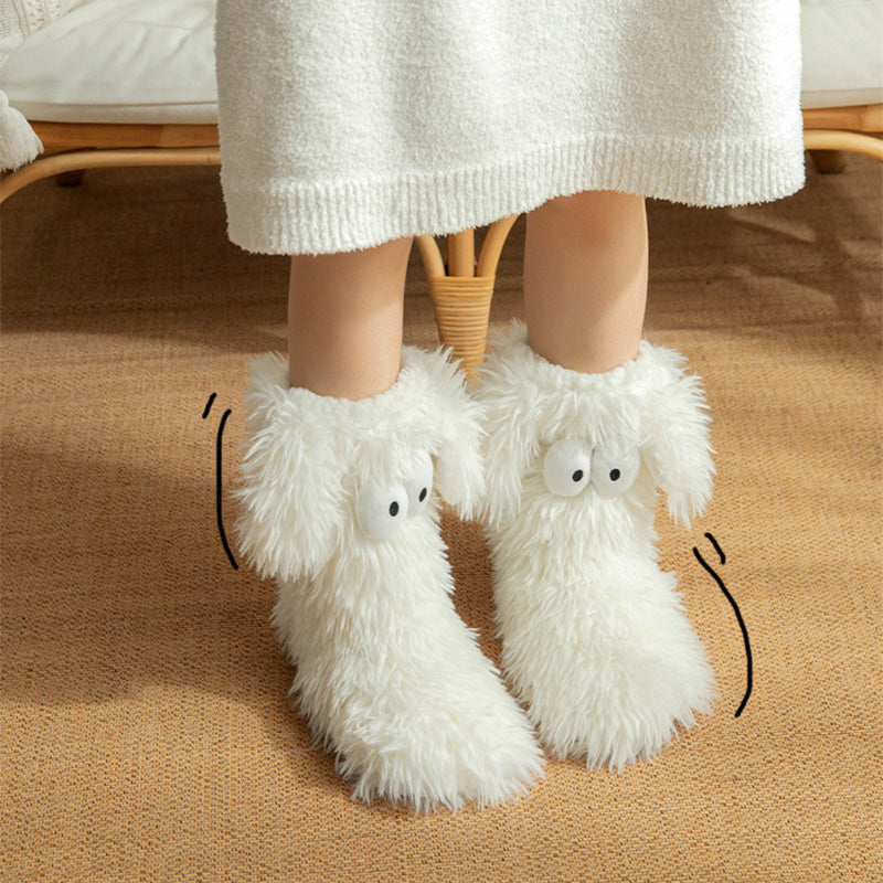 🔥Verbesserte Wärme, sicherer Griff – Damen Winter Kuschelsocken mit Anti-Rutsch-Funktion ✨