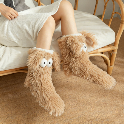 🔥Verbesserte Wärme, sicherer Griff – Damen Winter Kuschelsocken mit Anti-Rutsch-Funktion ✨